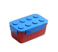 KJBDQQH Lunch Box Creative Building Blocks Lunch Box Food Grade Picnic Fruit Salad Bento Box Student School Office Microwave Oven Meal Box for Food Packaging(Blue 1300ML)