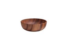 KJBDQQH Mixing Bowls Set Food Containers Acacia woodensoup Bowl Fruit Wooden Household Kitchen Bowl Cutlery Basin Salad Storage(22X7.5cm)