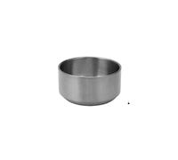 KJBDQQH Mixing Bowls Set Korean 304 Stainless Steel Rice Bowl Double Layer Anti-Scalding Soup Noodles Bowls Salad Fruit Bowl Kitchen Tableware(Silver-10.5cm)
