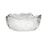 KJBDQQH Mixing Bowls Set Transparent Fruit Soup Dessert Mixing Kitchen Vegetable Noodle Food Storage Home Tableware(Transparent,16cm)
