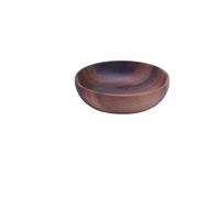 KJBDQQH Mixing Bowls Set Wood Round Fruit Dish Household Dim Sum Salad Baby Fall Proof Wooden Bowl Acacia Thickened(14X4CM)