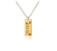 KJBDQQH Punk Choker Necklace Angel Number Charms Pendant Bar Necklaces For Women Men Heart Choker Stainless Steel Jewelry Couple for daily wear(N04155G)
