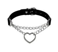 KJBDQQH Punk Choker Spike Choker Necklaces Punk Faux Leather Collar For Women Men Cool Big Rivets Studded Chocker Necklace Goth Style Accessori for daily wear(Light Yellow Color)