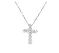 KJBDQQH Punk Choker Stainless Steel Jesus Cross Necklace For Women Men Color Caravaca Angels Crucifix Charm Choker Rapper Jewelry for daily wear(N05330P)