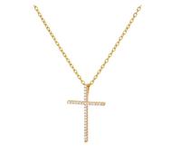 KJBDQQH Punk Choker Stainless Steel Jesus Cross Necklace For Women Men Color Caravaca Angels Crucifix Charm Choker Rapper Jewelry for daily wear(N05314G)
