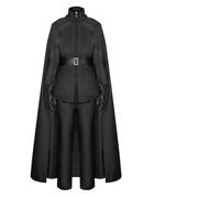 KJBDQQH witch costume Vendetta Black Killer Suit Costume with Cloak Set Halloween Party Outfits For Halloween(Set,XXXL)