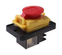 KJD12 250V 4Pin Waterproof Start Stop No Release Pushbutton Switch Woodwork Router