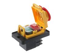 KJD12 4Pin Pushbutton Switch Waterproof Magnetic Start Stop No Volt Release Push Button Switch 250V