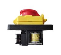 KJD12 Electromagnetic Switch KEDU 4Pins Emergency Stop Pushbutton Switches for Electrical Carpentry Tools Bench Drills Grinders Lathes and Saws 16A AC 220-240V
