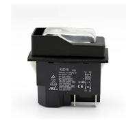 KJD16 220V 120V 4/5Pins Electromagnetic Rocker Switch ON OFF Push Button Switches IDGTTLDF(220V 5Pins)