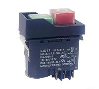 KJD17 B1-2 6-Pin Electromagnetic Switch With Brake Wire Dual Voltage 220V 127V Waterproof IP55 Industrial PA66 Housing Wear-Resistant For Garden Tools Lawn Mowers(KJD17 127V)