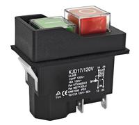 KJD17 Electromagnetic Pushbutton Switch - 120V/220V 4-Pin 16A for Garden Tools and Power Tools