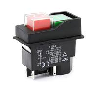 KJD17 Electromagnetic Switch 4 Pin 220V 50/60HZ Start/Stop Button Switch Safety Control Switch for Machine Equipment