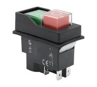 KJD17 IP55 Waterproof Push Button Electromagnetic switch 4 Pin AC250V 16A MagnetIc Starter Power Tool Safety Switches for Machin