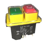 KJD17B/ 120V 16A 5Pin 1/2HP Waterproof Pushbutton Switches Electromagnetic Push Button Switch IDGTTLDF