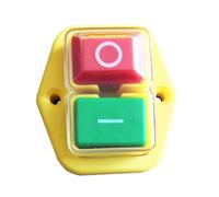 KJD17B Waterproof Electromagnetic Pushbutton Switches for Power Tools 4Pins 220V, Yellow IDGTTLDF