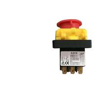 KJD18 7Pins 15A 400V/440V Waterproof Electromagnetic Emergency Push Button Switch For Garden Machine Tools(400v 50HZ)