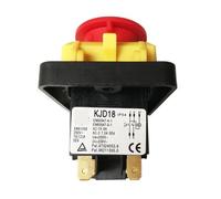 KJD18 Emergency Stop Electromagnetic Push Button Switch for Vessel Boat Grinding Machine 5Pins 7Pin 230V/400V IDGTTLDF(5 Pins)