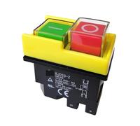 KJD20-2 250V Industrial Push Button Switch Electromagnetic Pushbutton Switches for Power Tools IDGTTLDF(Yellow)