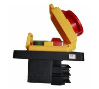 KJD22 4Pins 6Pins Industrial Electromagnetic Switch Emergency Stop Push Button Switch ON OFF PushButton Switches AC 250V 12(10) A IDGTTLDF(4 pins)