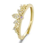 KJDYQ Rapunzel Princess Inspired Ring Fairy Tale Royal Jewelry for Birthdays, Halloween Costumes Accessories, Brass, No Gemstone