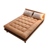 KJEKT Futon Floor Mattresses Foldable Roll Up Futon Mattress Japanese Thick Tatami Mattress Non-Slip And Breathable or Home Dormitory,Orange,120 * 200cm