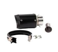 KJERUL Motorcycle exhaust muffler 60mm Motorcycle Brazed Exhaust Muffler Fit Motorcycle Muffler Baffle For S1000RR R1 CBR1000R GSXR1000 R6 ZF6