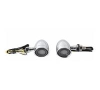 KJERUL Motorcycle Indicators 12V Front Rear LED Brake Run Turn Indicator Signal Lights For Chopper For Bobber Universal Motorcycle Bullet Signals Lamp