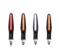 KJERUL Motorcycle Indicators Front Rear Motorcycle Universal 24 LED Turn Signal Brake Indicator Width Light Day Running Lamp Flowing Turn Singal Light