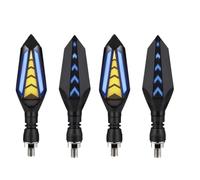 KJERUL Motorcycle Indicators Motorcycle Arrows LED Turn Signal Lamp Sequential Flowing Flash Indicator Lights Running Light LED Motorcycle Turn Signals Lamp