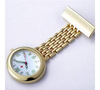 KJFB Nurse Fob Watc Nurse Hanging Table Chest Table Fashion Student Watch Trend Retro Men and Women Quartz Watch Photo Pocket Watch Ideal for Doctors and Nurses (Color : Gold, Size : One Size)