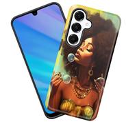 KJFHDJFDH for Galaxy A17 5G Case, Heavy Duty Shockproof Protection Soft Silicone Rubber+Hard Plastic Hybrid Protective Case for Samsung Galaxy A17 5G 6.7" 2025,Africa Fashion Girl