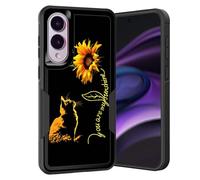 KJFHDJFDH for Galaxy S25 Edge Case,Dual Layer Hybrid Heavy Duty Rugged Shockproof Hard PC +Soft Silicone Protective Case for Samsung Galaxy S25 Edge 2025,Cat You are My Sunshine