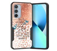 KJFHDJFDH for Galaxy S25 FE Case,Dual Layer Hybrid Heavy Duty Rugged Shockproof Hard PC +Soft Silicone Protective Case for Samsung Galaxy S25 FE 6.7",Bible Verse Proverbs 31:25 Leopard