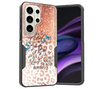 KJFHDJFDH for Galaxy S26 Ultra Case,Dual Layer Hybrid Heavy Duty Rugged Shockproof Hard PC +Soft Silicone Protective Case for Samsung Galaxy S26 Ultra 6.9",Bible Verse Proverbs 31:25 Leopard