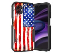 KJFHDJFDH for Galaxy XCover 7 Pro Case,Dual Layer Hybrid Heavy Duty Rugged Shockproof Hard PC +Soft Silicone Protective Case for Samsung Galaxy XCover 7 Pro 6.6" 2025,Rustic American Flag