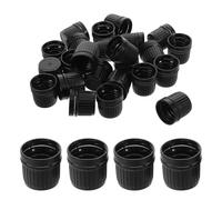 KJHBV 100pcs Essential Oil Bottle Drip Caps with 18 Tooth Tamper Evident Screw Caps Plastic Leak Proof Bottle Stoppers with Large Capacity Suitable for Beer Festival Celebration
