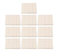 KJHBV 10pcs Aquarium Coral Base Support Ceramic Frag Stand Smooth and Delicate Surface, Safe for Aquarium or Fish Tank, White Square Base for Coral Breeding and Fish Tank Accessories