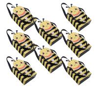 KJHBV 10pcs Bee Themed Paper Bags with Strong Multi-functional Design, Cute and Charming Dessert Chocolate Boxes Pouch for Showers and Celebrations