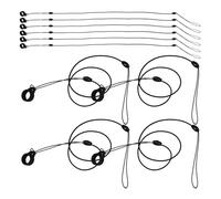 KJHBV 10pcs Lanyard Pen Holder with Adjustable Signature Pen Security Ropes, Retractable Design and Secure Grip, Nylon and Silicone Material, for Workspace Use by Business Professionals