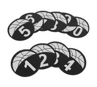 KJHBV 10pcs Numbered Spot Markers 23cm Basketball and Soccer Training Discs