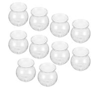 KJHBV 10pcs Transparent Plastic Ecological Bottles for Succulent Planter DIY Desktop Decoration