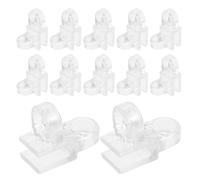 KJHBV 12pcs Aquarium Tube Clip Clamp for Fish Tank Water Pipe, Plastic Hose Holder Compact Adaptability and Longterm Water Exposure Resistance, for Aquariums and Turtle Tanks