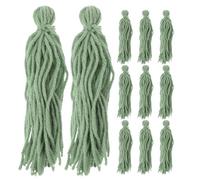 KJHBV 12pcs Fish Breeding Mops for Fish Tank Aquarium Spawning Mop Woolen Yarn Material and Green Colour Serving as Spawning Substrate and Hiding Spot for Angelfish