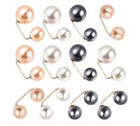 KJHBV 12pcs Pearl Brooch Pins for Women, Multi-functional Alloy Safety Pins Artificial Pearls, Elegant Design for Daily Life and Party, Delicate and Safe to Wear Color Style