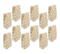 KJHBV 12pcs Reusable Paper Packaging Bags with Bee Cartoon Pattern, Multi-function Design Cookie Candy Bags for Parties and Christmas Wrapping