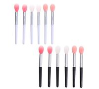 KJHBV 12pcs Silicone Lip Brush Set Lightweight Small Makeup Lipstick Applicators with Plastic Handles, Sturdy and Not Easy to Break for Home Use and Professional Beauty Random Color