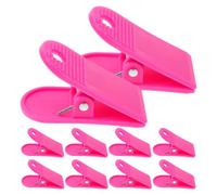 KJHBV 12pcs Treadmill Emergency Stop Clip, Treadmill Key Replacement Cord, Plastic Spring Loaded Safety Switch Clip for Fitness Equipment, Workout Routine and Daily Life