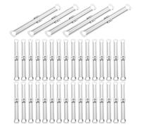 KJHBV 150pcs Metal 2-Hole Binder Fasteners for File Binding, Notebook Mechanism Clips with Spines Comb, Office Document Binding Supplies for School and Work