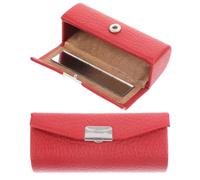 KJHBV 2 Pcs Leather Lipstick Holder with Portable Lipstick Storage for Travel and Dating with Delicate Pattern Design